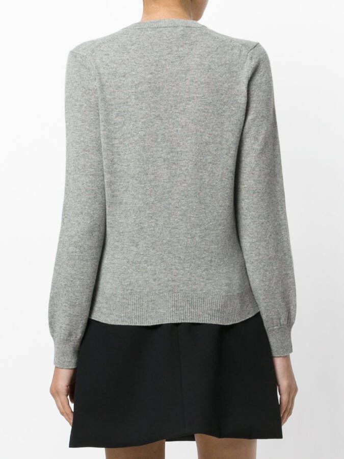 Comme Des Garçons Play V-neck pullover Grijs