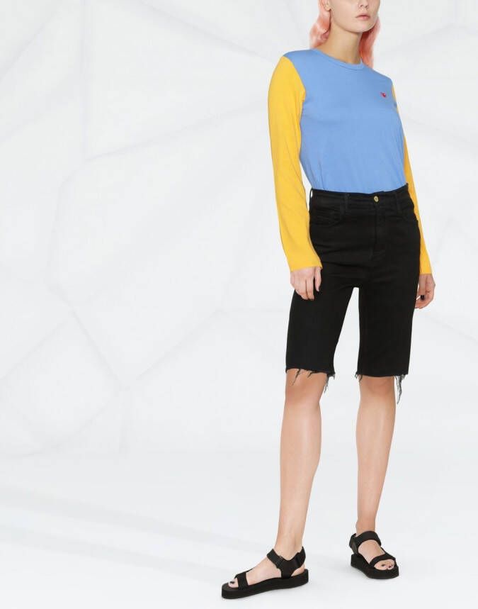 Comme Des Garçons Play Tweekleurige trui Blauw