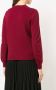 Comme Des Garçons Play v-neck heart embroidered sweater Rood - Thumbnail 4