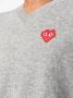 Comme Des Garçons Play Trui met V-hals Grijs - Thumbnail 5