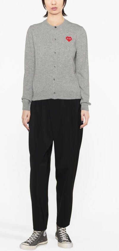Comme Des Garçons Play Vest met logoprint Grijs