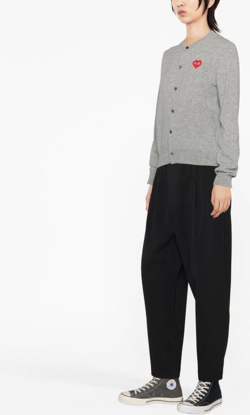 Comme Des Garçons Play Vest met logoprint Grijs
