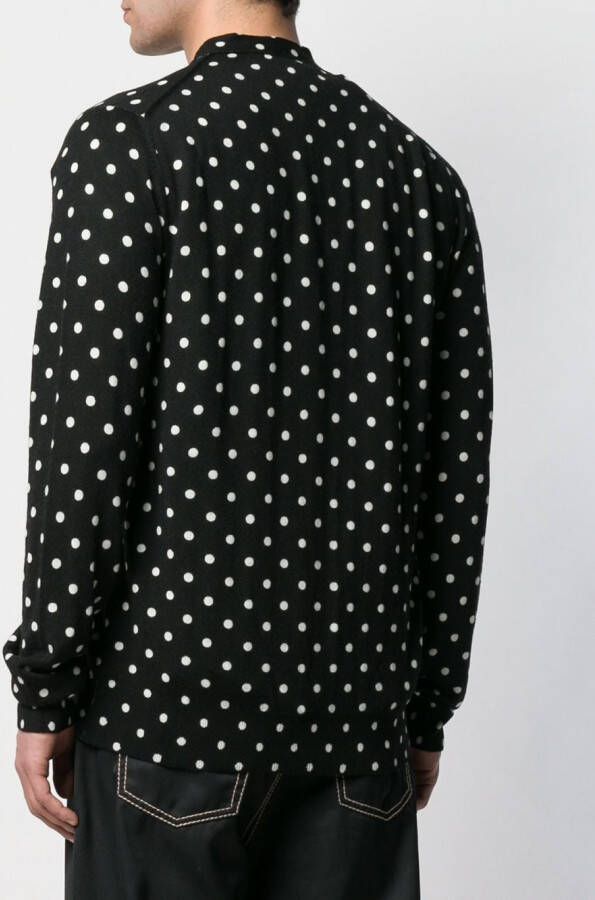 Comme Des Garçons Play Vest met polka dots Zwart