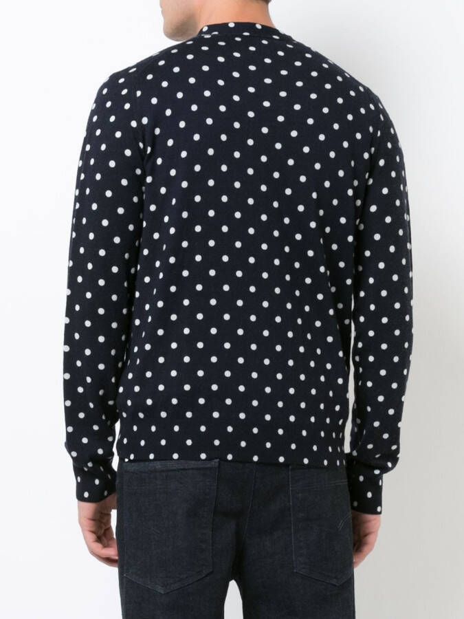 Comme Des Garçons Play vest met stippen Blauw