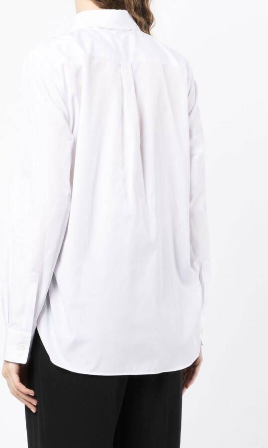 Comme Des Garçons Popeline blouse Wit