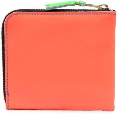 Comme Des Garçons Wallet Portemonnee met colourblocking Oranje