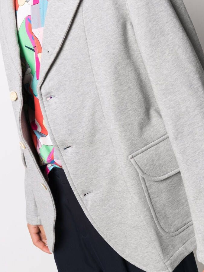 Comme Des Garçons Shirt Blazer met enkele rij knopen Grijs