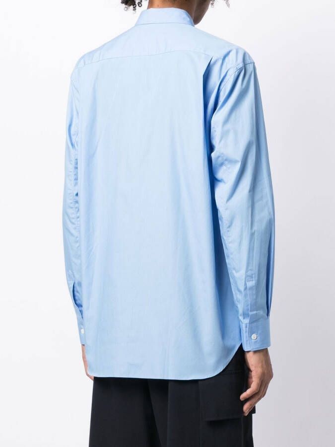 Comme Des Garçons Shirt Blouse met uitgesneden detail Blauw