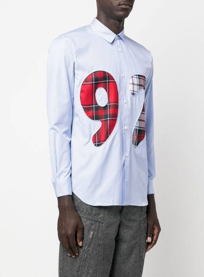 Comme Des Garçons Shirt Geruit overhemd Blauw