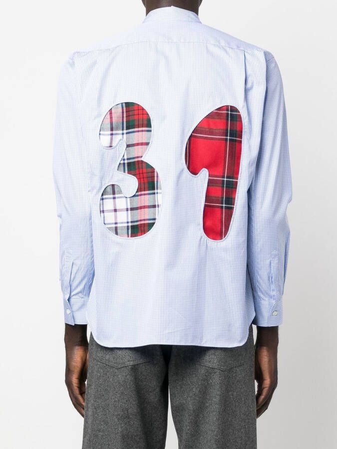 Comme Des Garçons Shirt Geruit overhemd Blauw