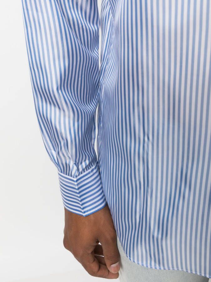 Comme Des Garçons Shirt Gestreept overhemd Blauw