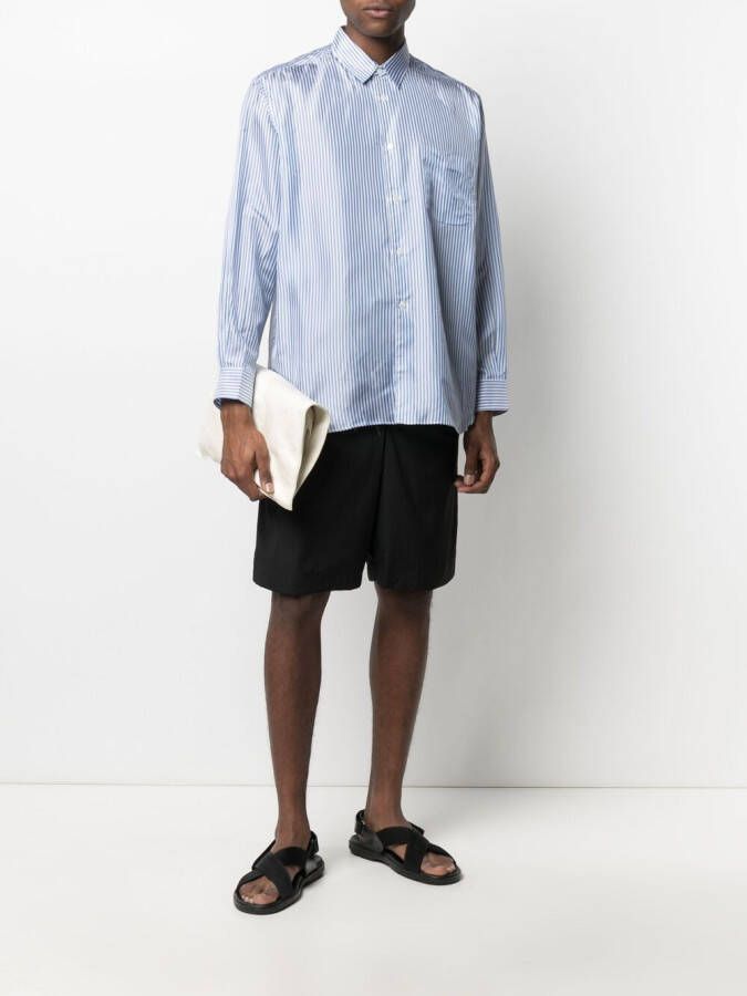 Comme Des Garçons Shirt Gestreept overhemd Blauw