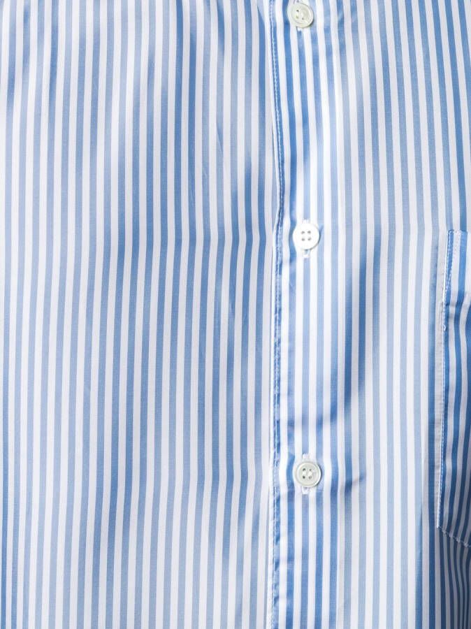 Comme Des Garçons Shirt Gestreept overhemd Blauw