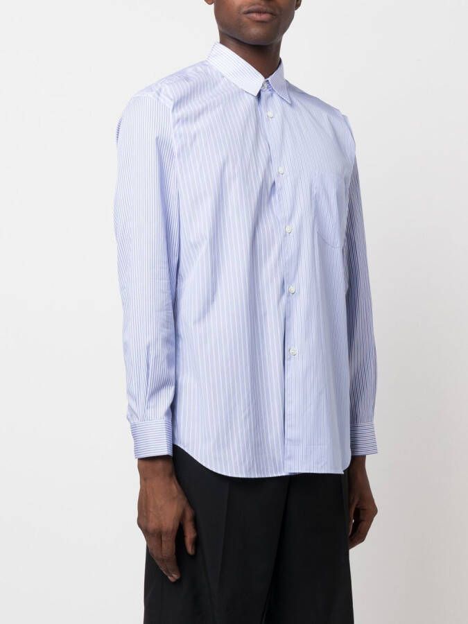 Comme Des Garçons Shirt Gestreept overhemd Blauw