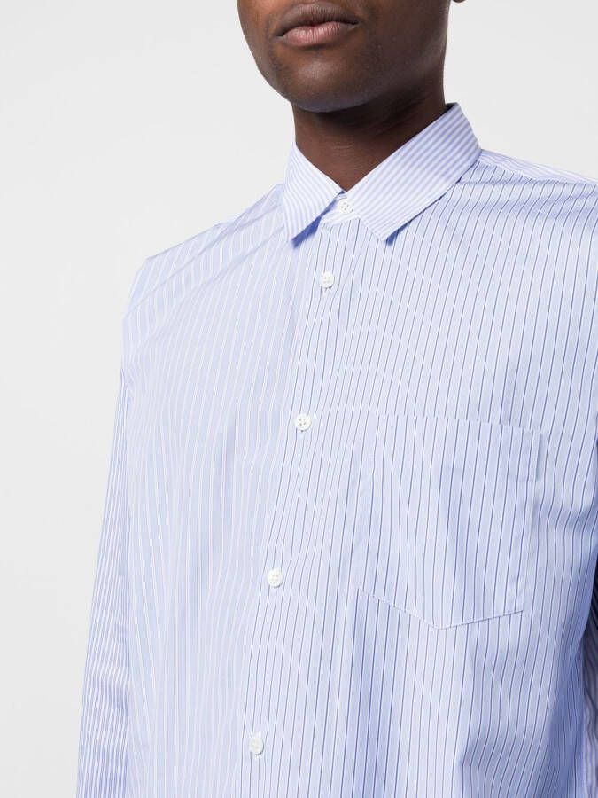 Comme Des Garçons Shirt Gestreept overhemd Blauw