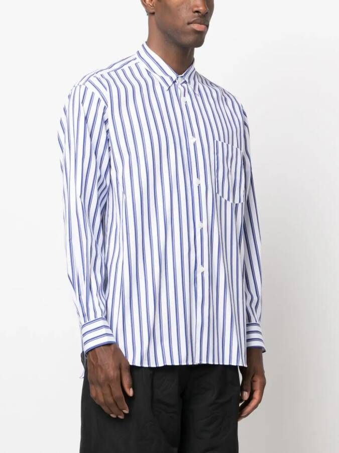 Comme Des Garçons Shirt Gestreept overhemd Wit