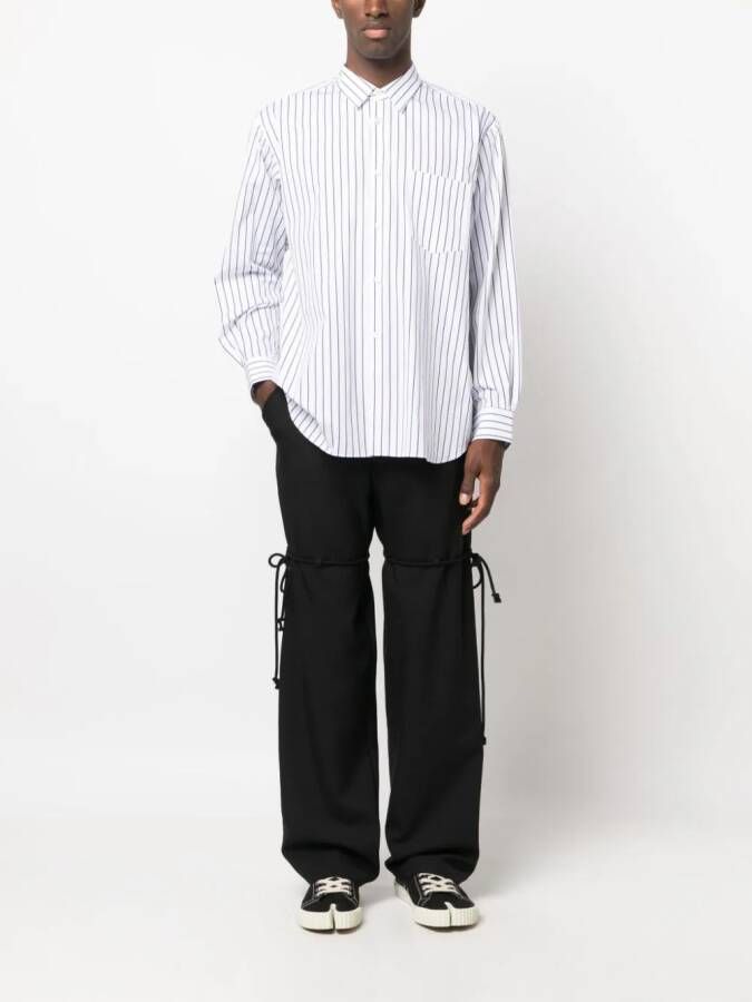 Comme Des Garçons Shirt Gestreept overhemd Wit