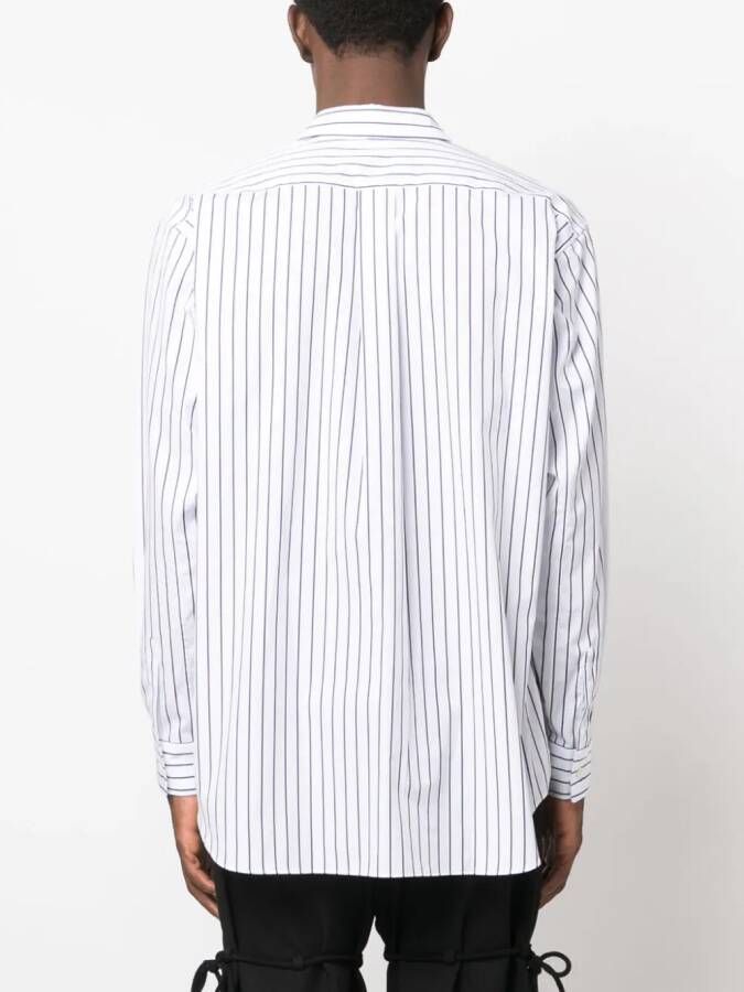 Comme Des Garçons Shirt Gestreept overhemd Wit
