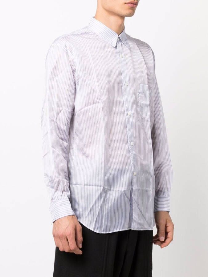 Comme Des Garçons Shirt Gestreept overhemd Wit