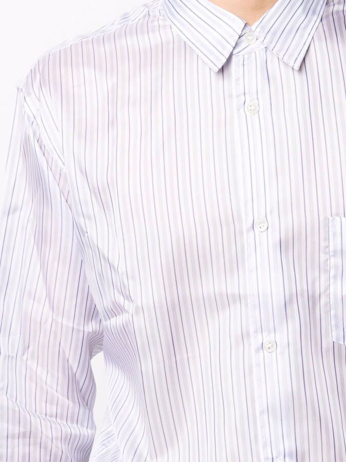 Comme Des Garçons Shirt Gestreept overhemd Wit