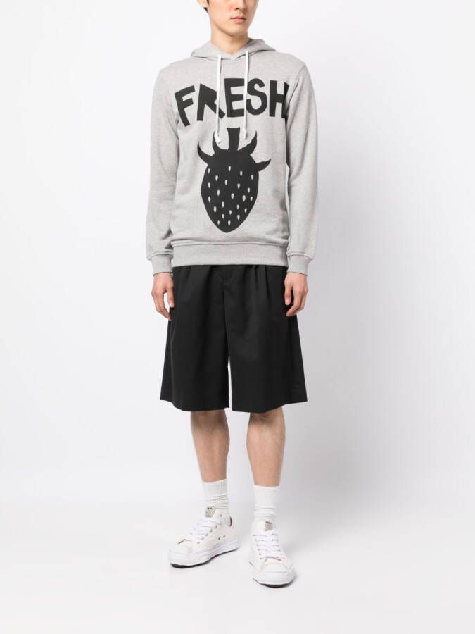Comme Des Garçons Shirt Hoodie met print Grijs