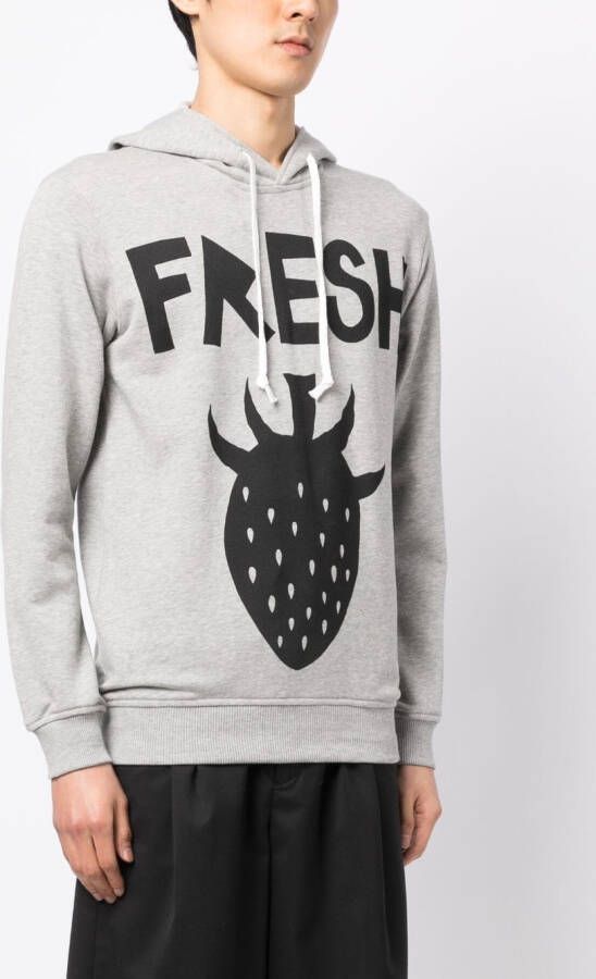 Comme Des Garçons Shirt Hoodie met print Grijs