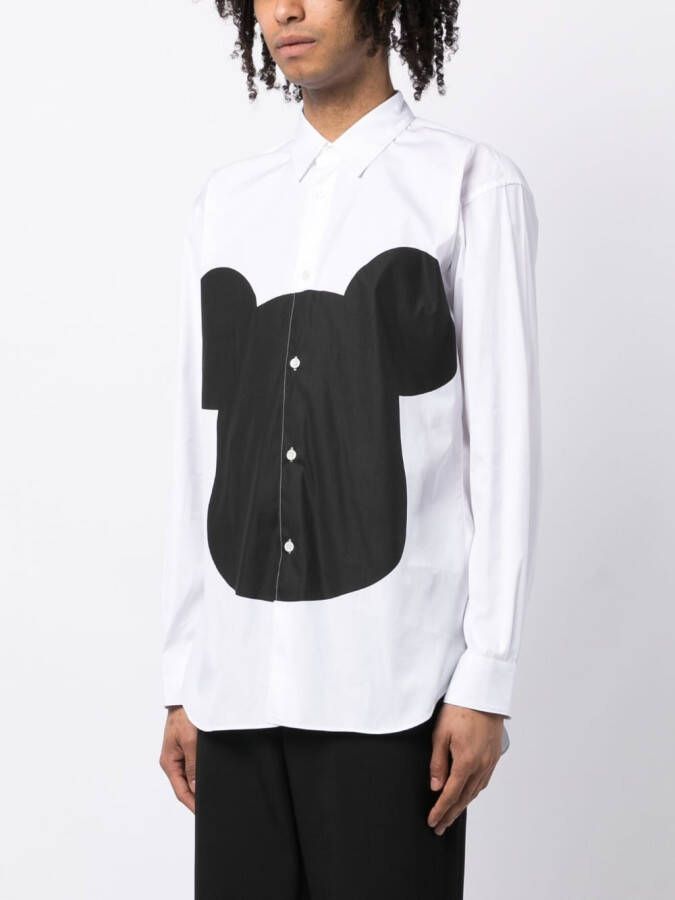 Comme Des Garçons Shirt Overhemd met print Wit
