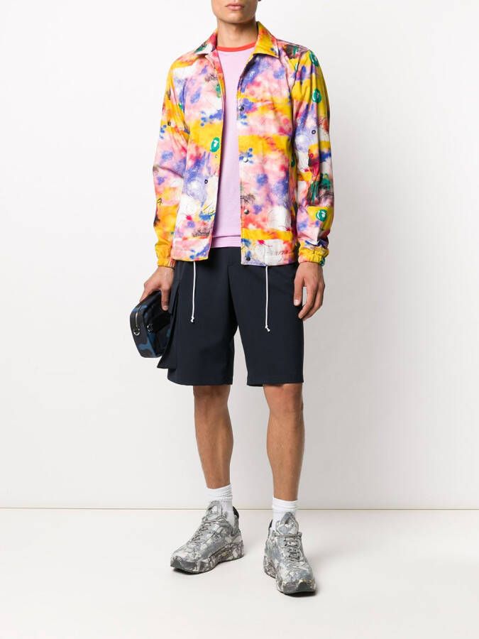 Comme Des Garçons Shirt Jack met tie-dye print Roze