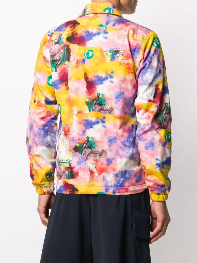 Comme Des Garçons Shirt Jack met tie-dye print Roze