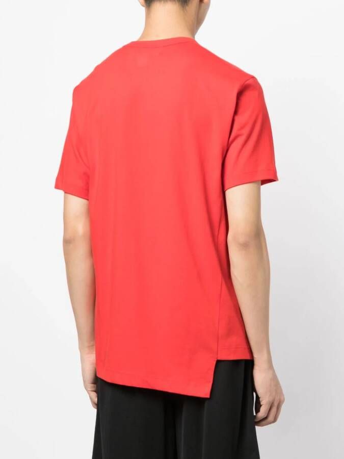 Comme Des Garçons Shirt x Lacoste T-shirt met logopatch Rood