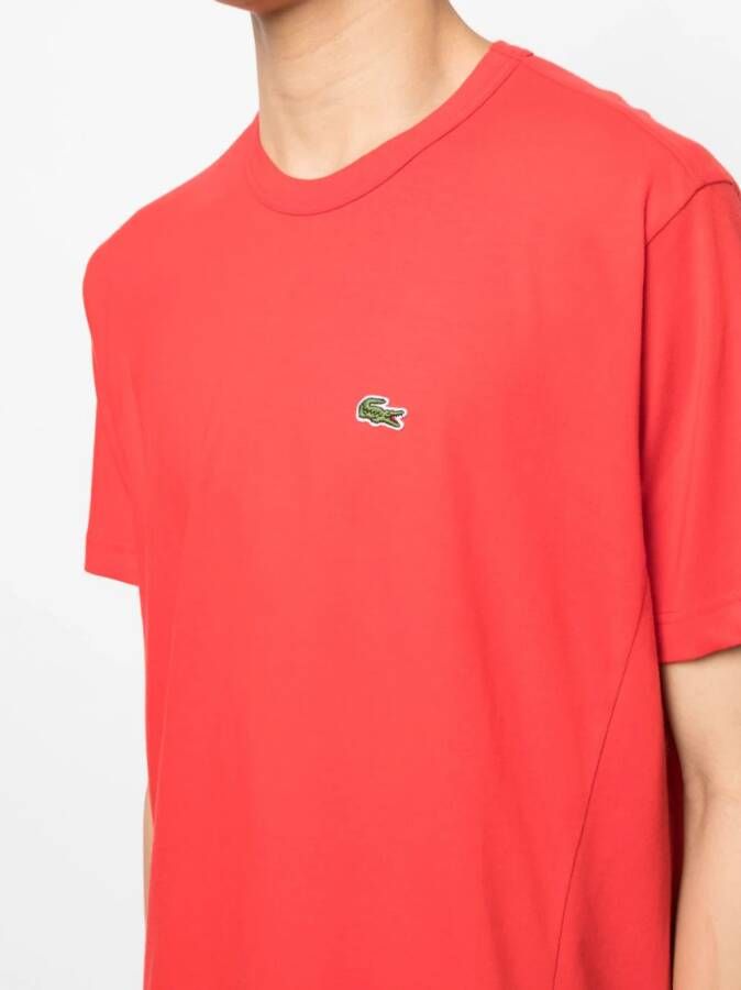 Comme Des Garçons Shirt x Lacoste T-shirt met logopatch Rood