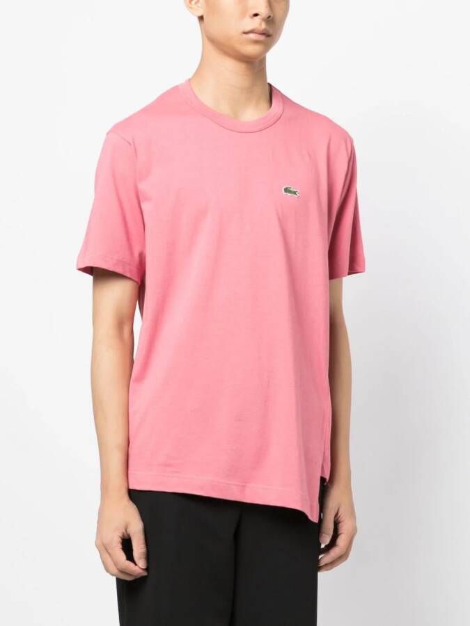 Comme Des Garçons Shirt x Lacoste asymmetrisch T-shirt Roze