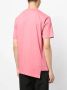 Comme Des Garçons Shirt x Lacoste asymmetrisch T-shirt Roze - Thumbnail 4
