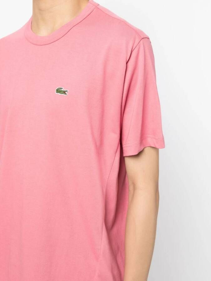 Comme Des Garçons Shirt x Lacoste asymmetrisch T-shirt Roze
