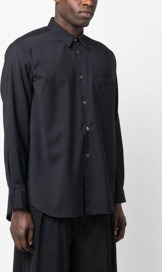 Comme Des Garçons Shirt Wollen overhemd Blauw