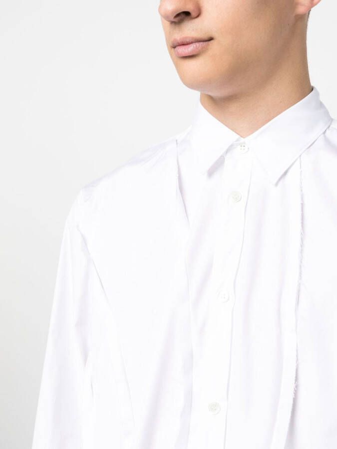 Comme Des Garçons Shirt Overhemd met 3D-detail Wit