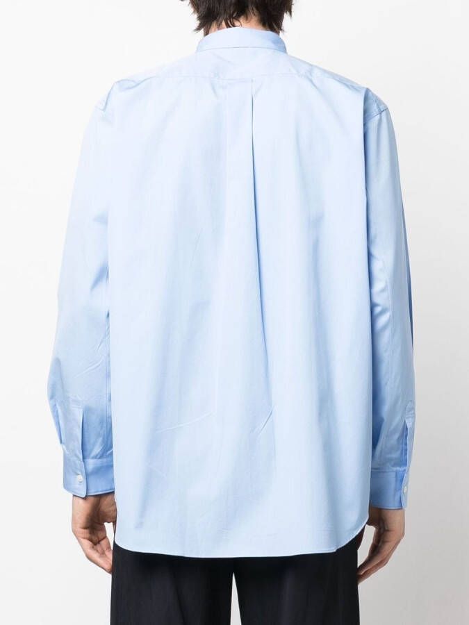 Comme Des Garçons Shirt Overhemd met borstzak Blauw