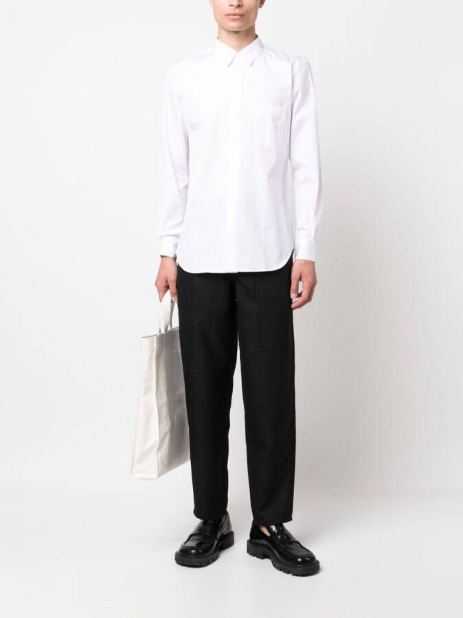 Comme Des Garçons Shirt Overhemd met borstzak Wit