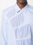 Comme Des Garçons Shirt Overhemd met gestreepte vlakken Blauw - Thumbnail 5