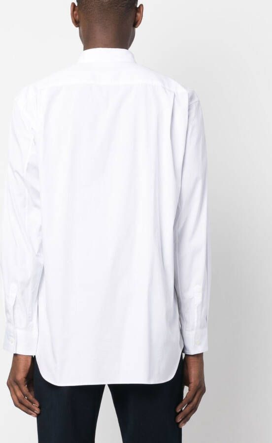 Comme Des Garçons Shirt Overhemd met gestreepte vlakken Wit