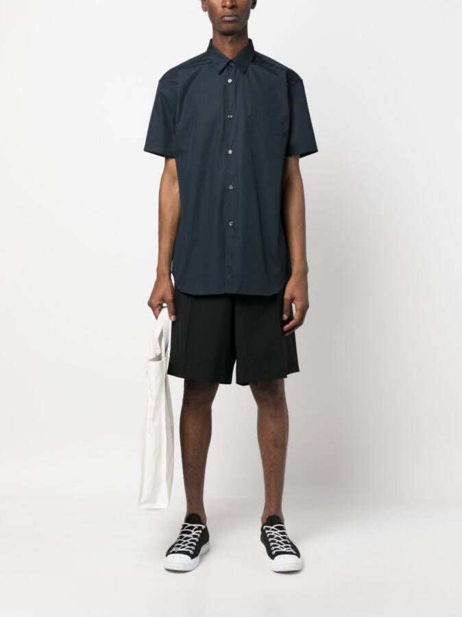 Comme Des Garçons Shirt Overhemd met korte mouwen Blauw