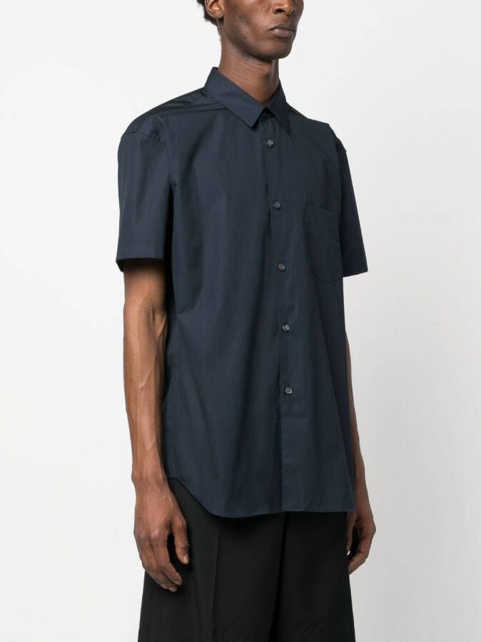 Comme Des Garçons Shirt Overhemd met korte mouwen Blauw