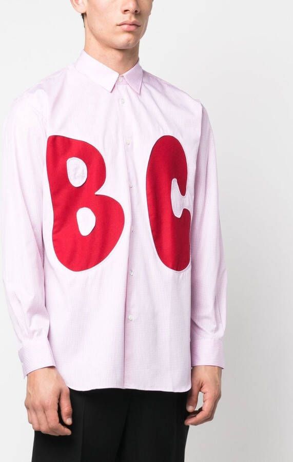Comme Des Garçons Shirt Overhemd met print Roze