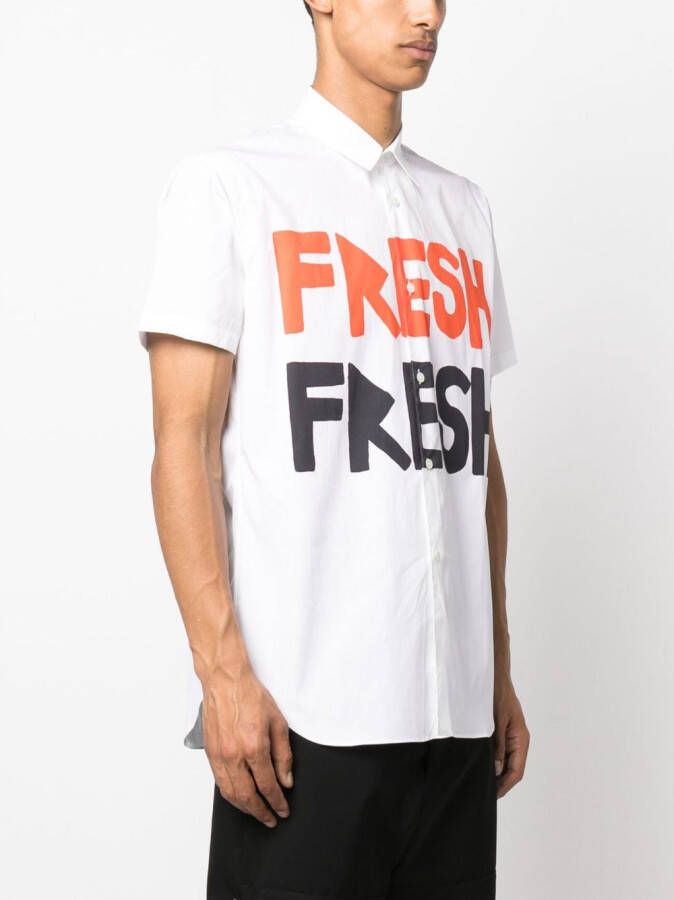 Comme Des Garçons Shirt Overhemd met print Wit