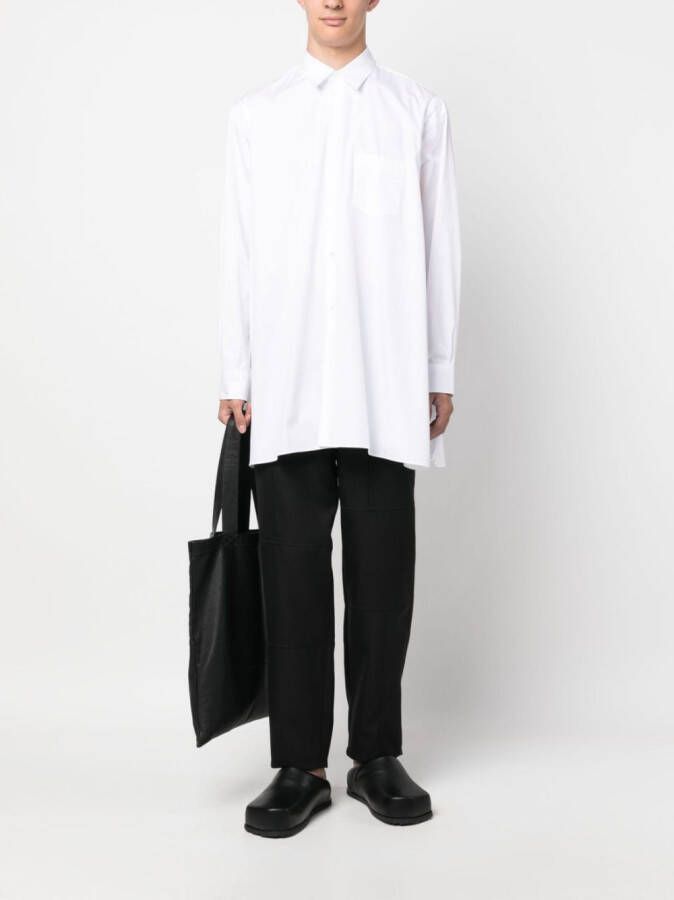 Comme Des Garçons Shirt Overhemd met zijsplit Wit