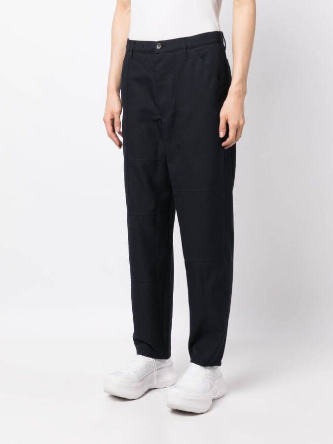 Comme Des Garçons Shirt Pantalon met vlakken Blauw