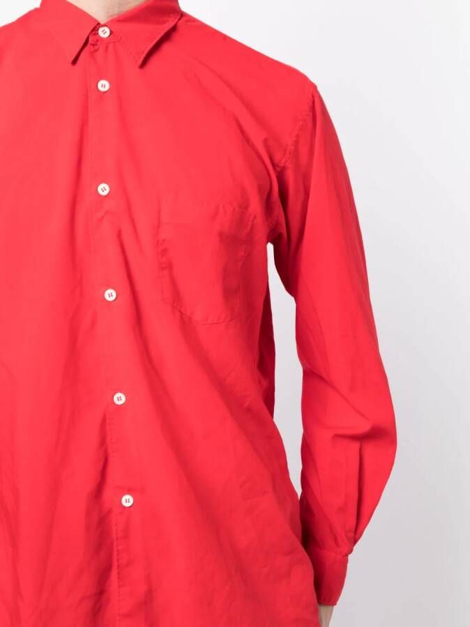 Comme Des Garçons Shirt Overhemd met opgestikte zak Rood