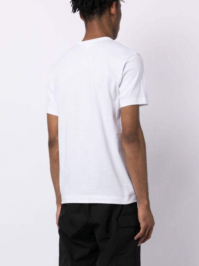 Comme Des Garçons Shirt T-shirt met aardbeiprint Wit