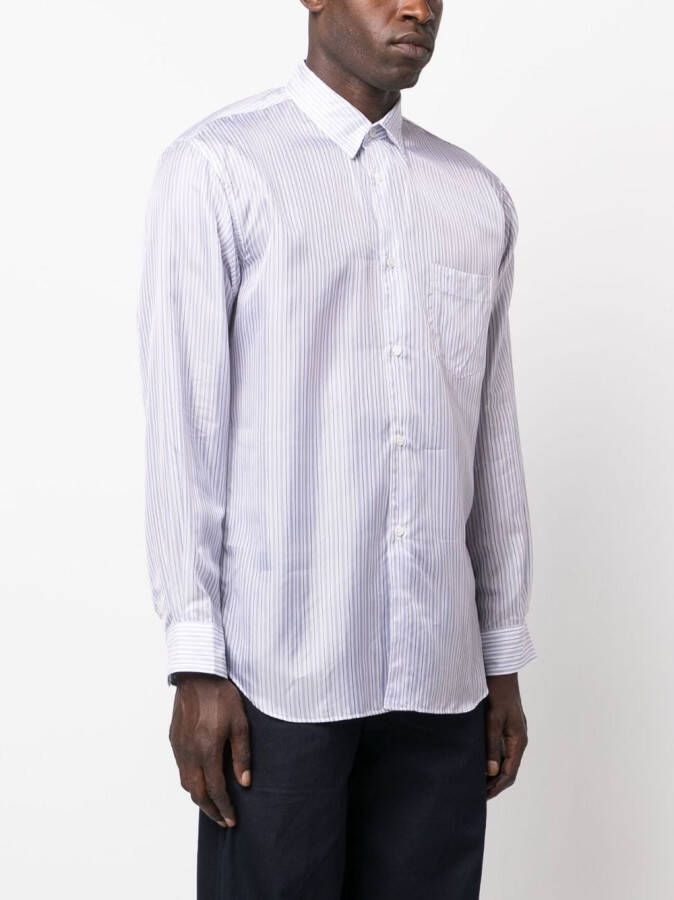 Comme Des Garçons Shirt Gestreept overhemd Wit