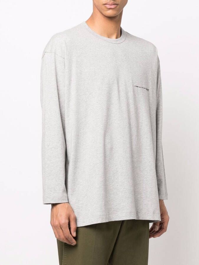 Comme Des Garçons Shirt T-shirt met logoprint Grijs